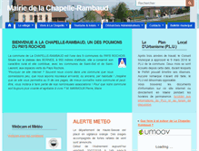 Tablet Screenshot of la-chapelle-rambaud.fr